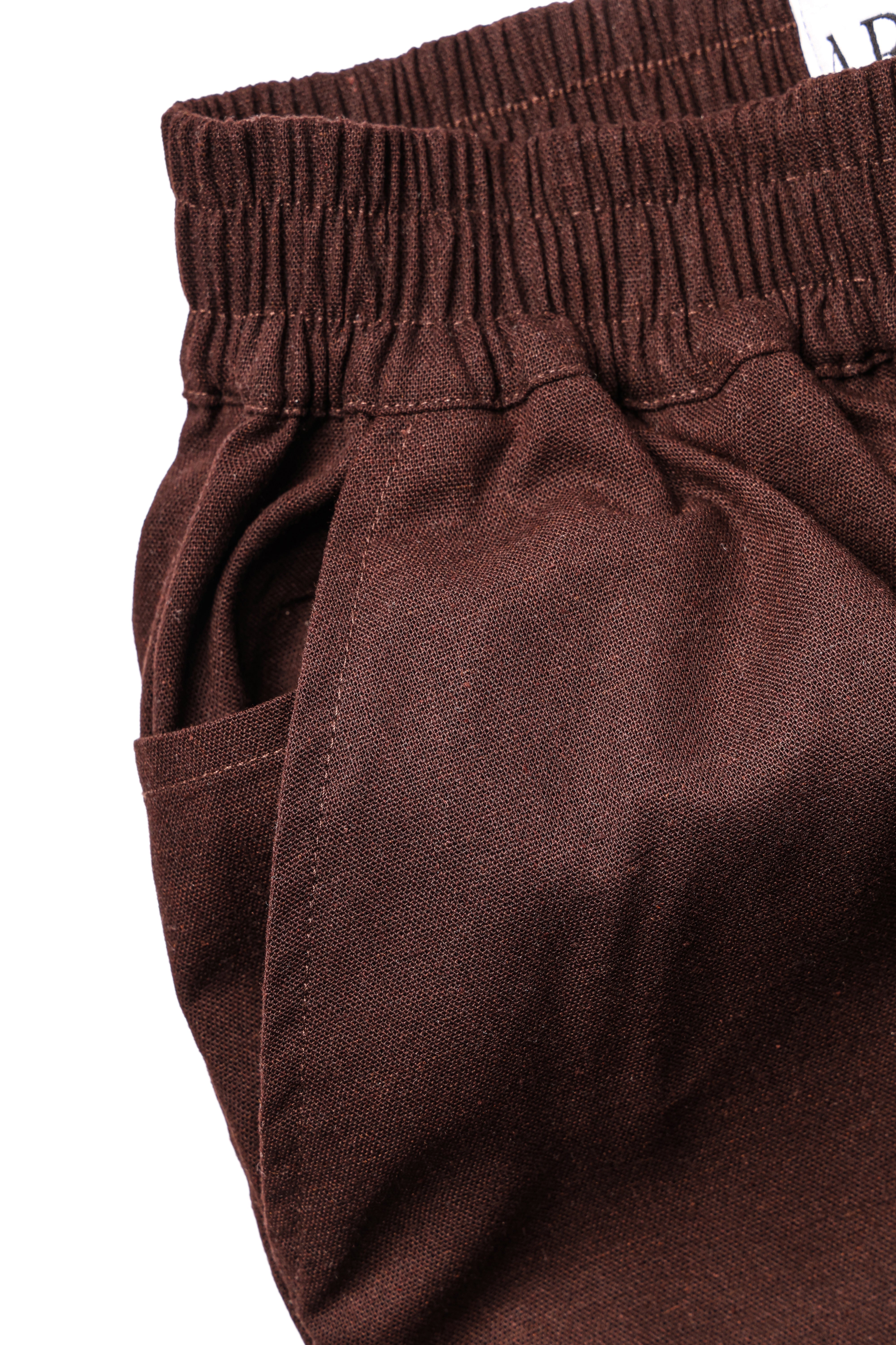 Linen Pants - Chocolate