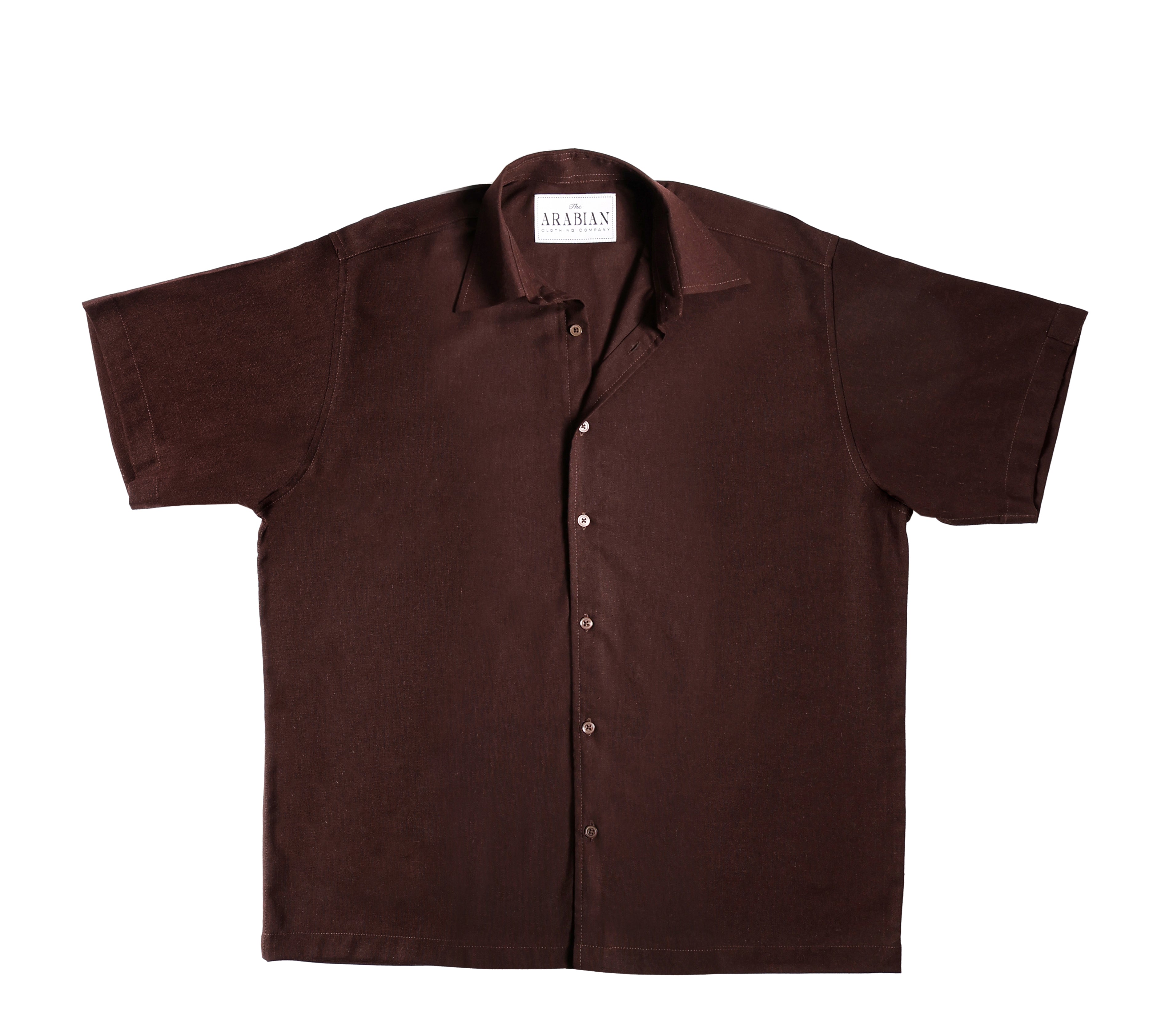 Linen Shirt - Chocolate