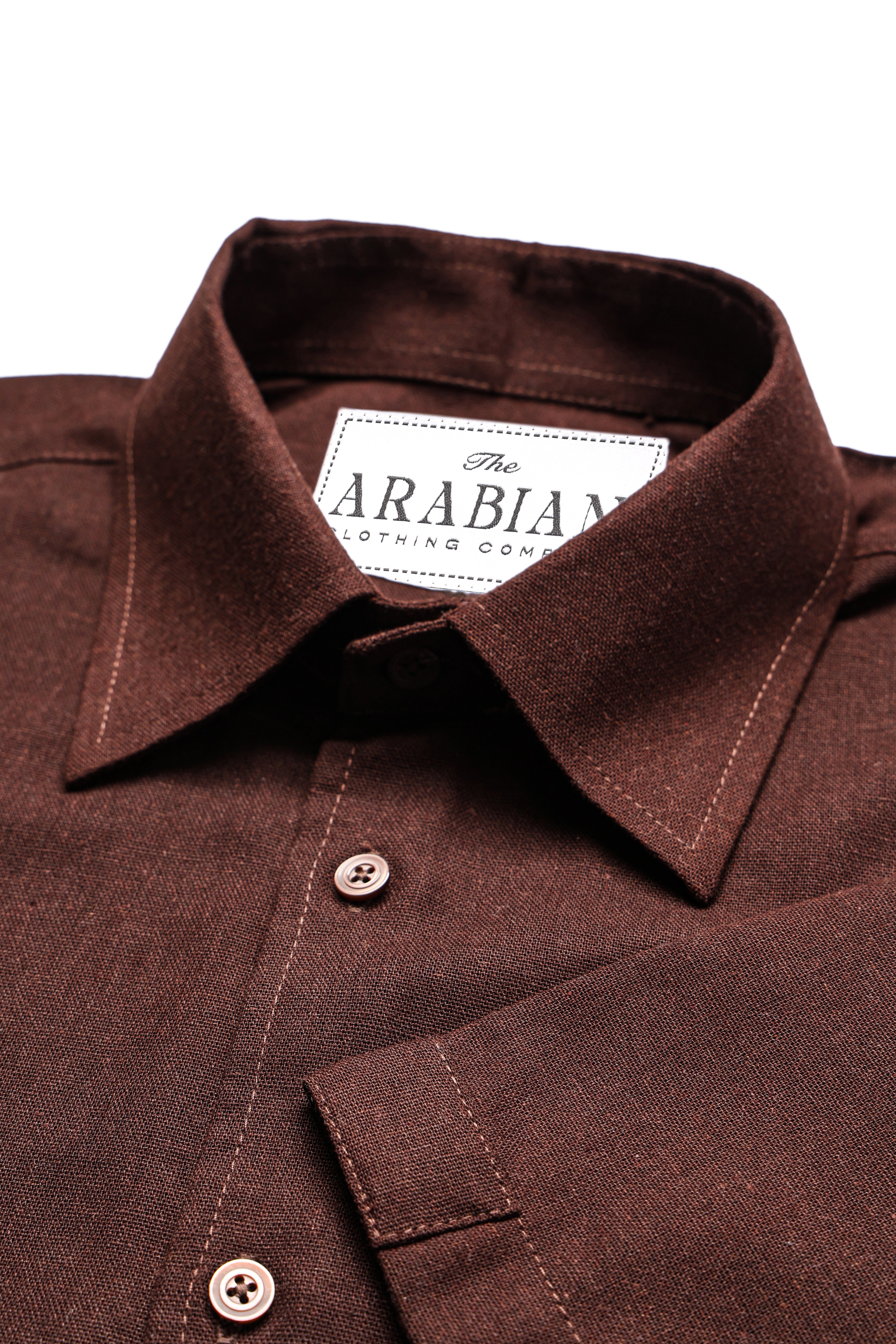 Linen Shirt - Chocolate